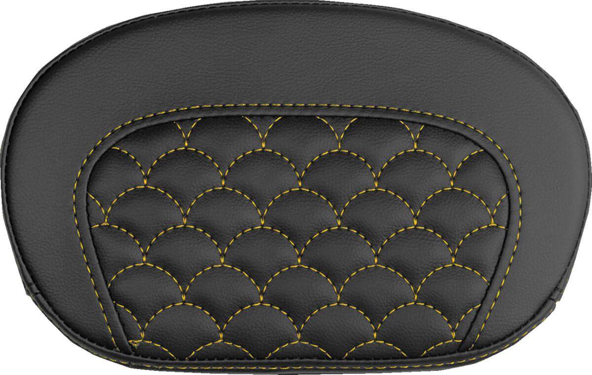 Saddlemen Mini Contour Sissy Bar Pad Black Gold Saddlehyde 061020907