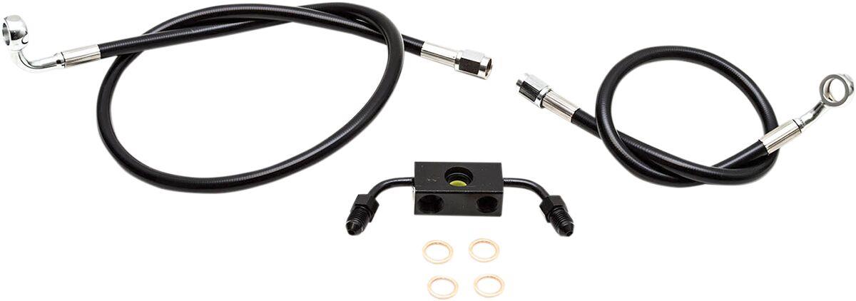 La Choppers Braided Brake Line Kit For Harley XL 1200 X 2014-2022 LA-8321B16B