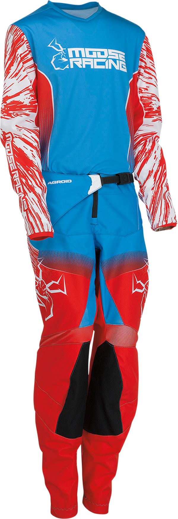 Moose Racing Trousers Youth Agroid Red/White/Blue 24 Model