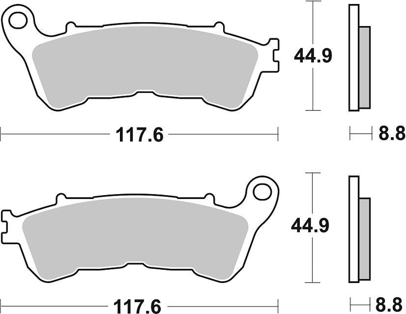Sbs HF Street Ceramic Organic Brake Pads For Honda CTX 1300 2004-2018 828HF
