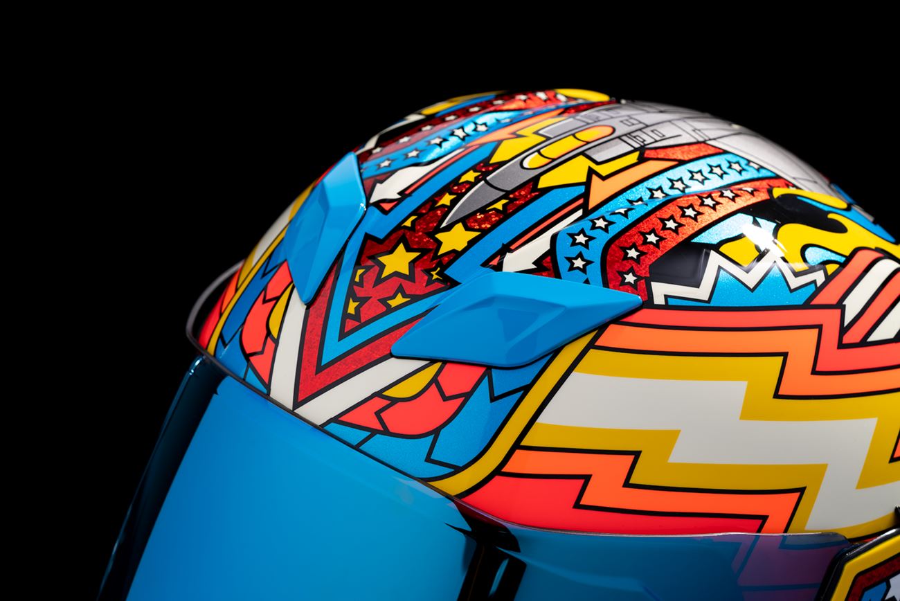 ICON Airflite™ Fly Boy Motorcycle Helmet BL 2024 Model