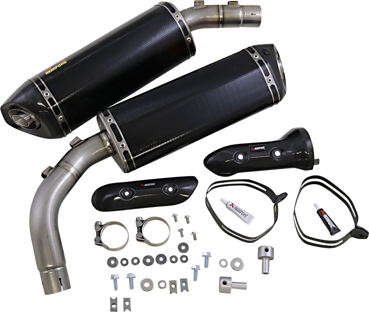 Akrapovic Slip-On Line Mufflers CF For Yamaha YZF-R1 1000 09-14 S-Y10SO10-HZC