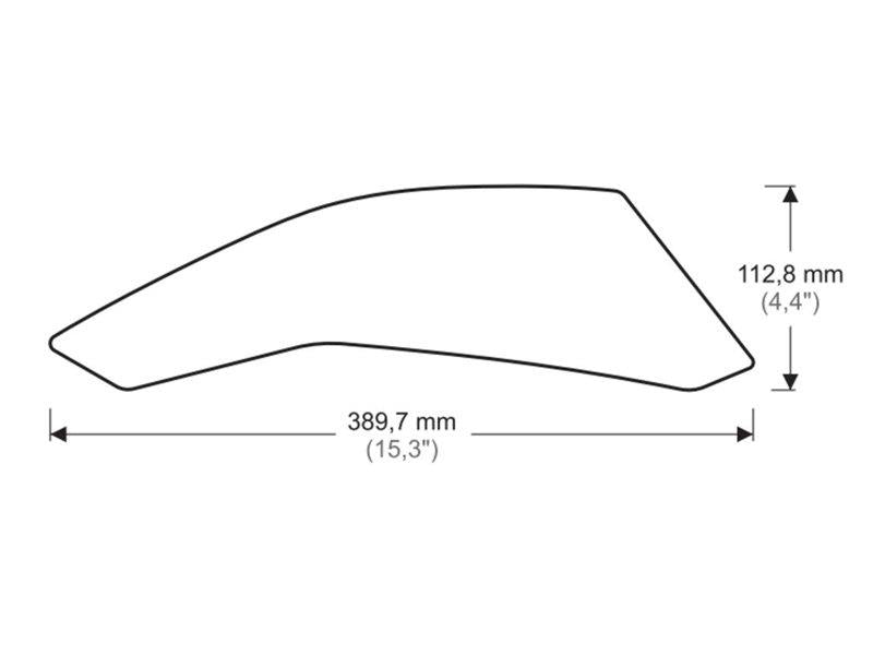 PUIG Side Tank Pad Protector Clear for Suzuki GSX S 750 17-20 20085W