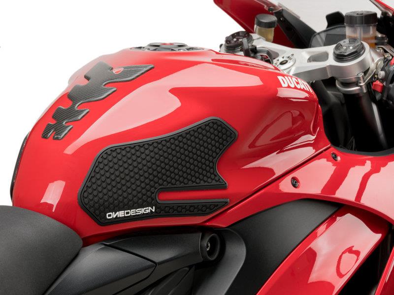 PUIG Side Tank Pad Protector Black for Ducati Panigale V2 21-24 20743N