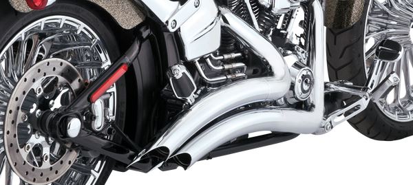 Vance & Hines Big Radius Exhaust System Chrome For HD FXSB 1690 13-17 26365
