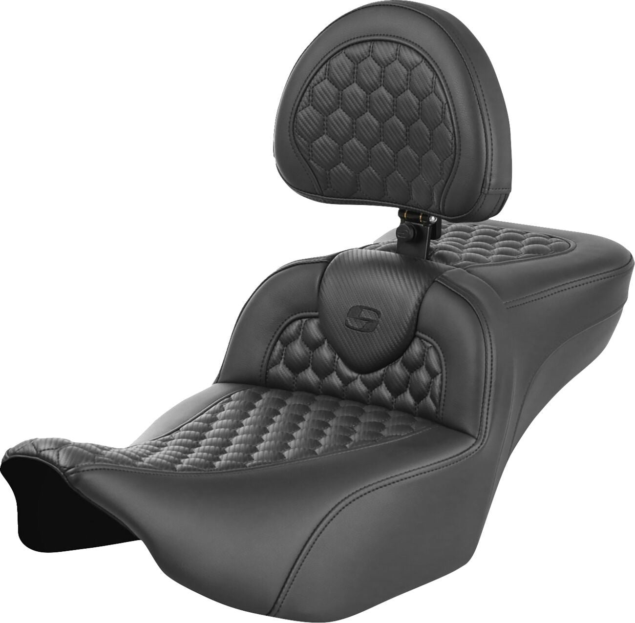 Saddlemen Roadsofa Seat With Backrest For HD FLTRXSE 1977 23-24 823-07-190B0