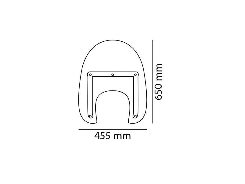 PUIG America I Screen Clear for Yamaha XVS 1300/950 Midnight Star/1300 Custom 07-16 5944W
