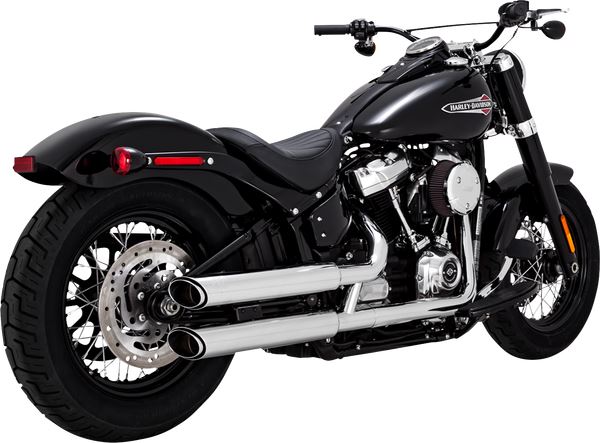 Vance & Hines 3" Twin Slash Slip-On Mufflers Chrome For HD FXLRS 1923 18-24 16376