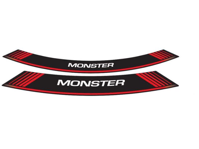 Puig Wheel Rim Stickers Red 20533O