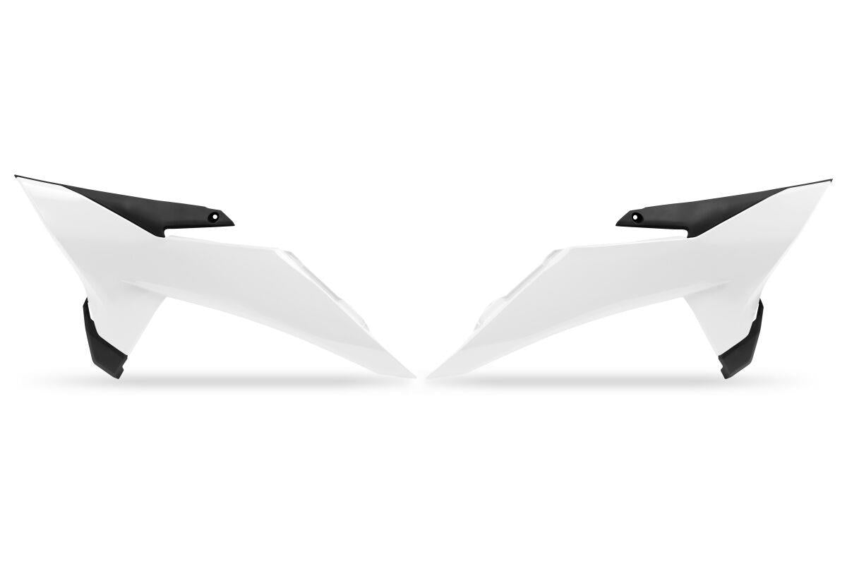 UFO Radiator Covers For KTM SX 85 2025-2026 White ABS Pre-Drilled KT05030#042