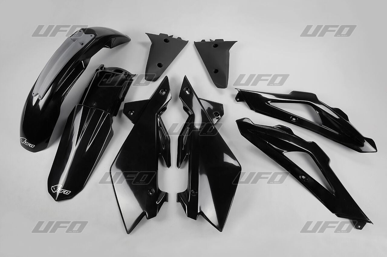 UFO COMPLETE BODY KIT HUSQVARNA TC 250/300/450 BLACK HUKIT606E-001
