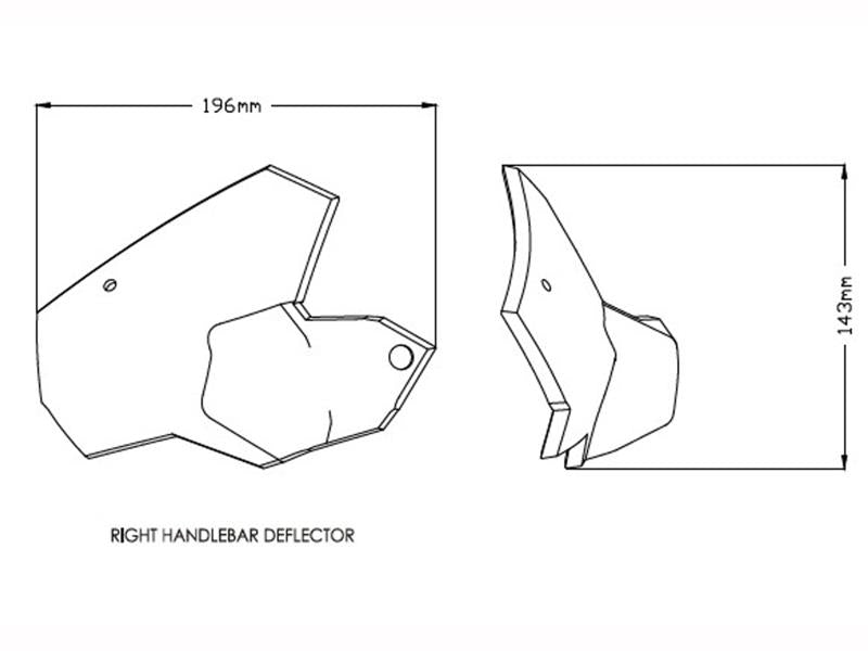 Puig Handlebar Deflectors Clear 3636N