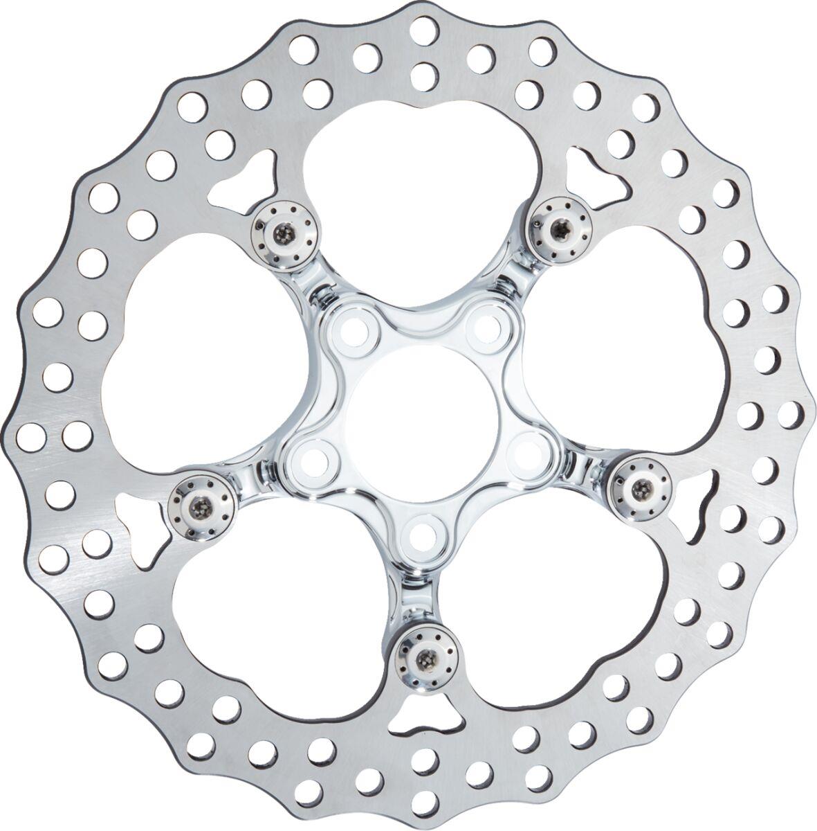 Arlen Ness Spider Rotor 320MM Chrome Brake For Harley FLHX 1977 23-24 300-112