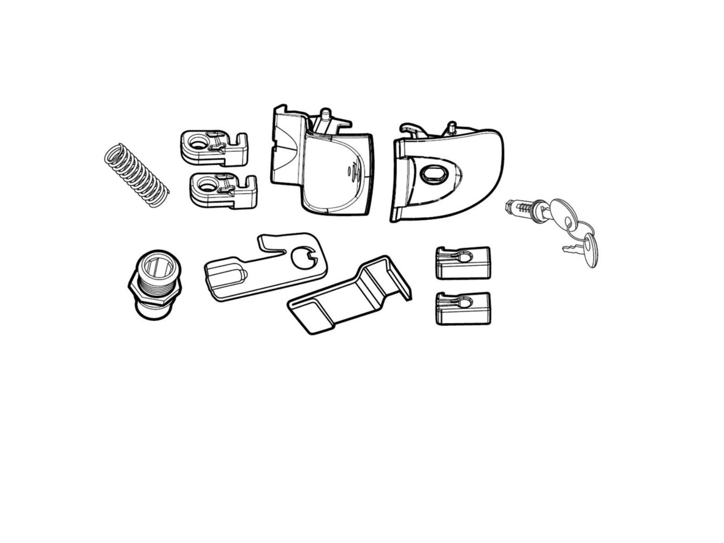 SHAD SH39 Replacement Locking Mechanism D1B391MAR