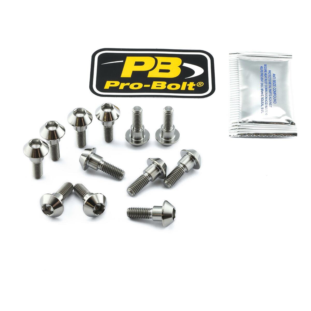 Pro Bolt Brake Rotor Mounting Bolt Kit For Yamaha FJR 1300 01-15 TI12DISCR1R6