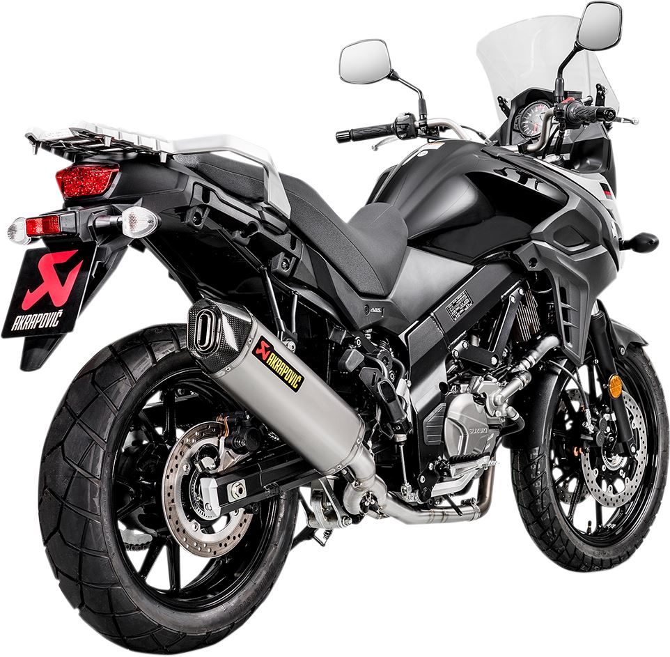 Akrapovic Racing Line Exhaust System Black SS For Suzuki DL 650 17-24 S-S6R9-WT