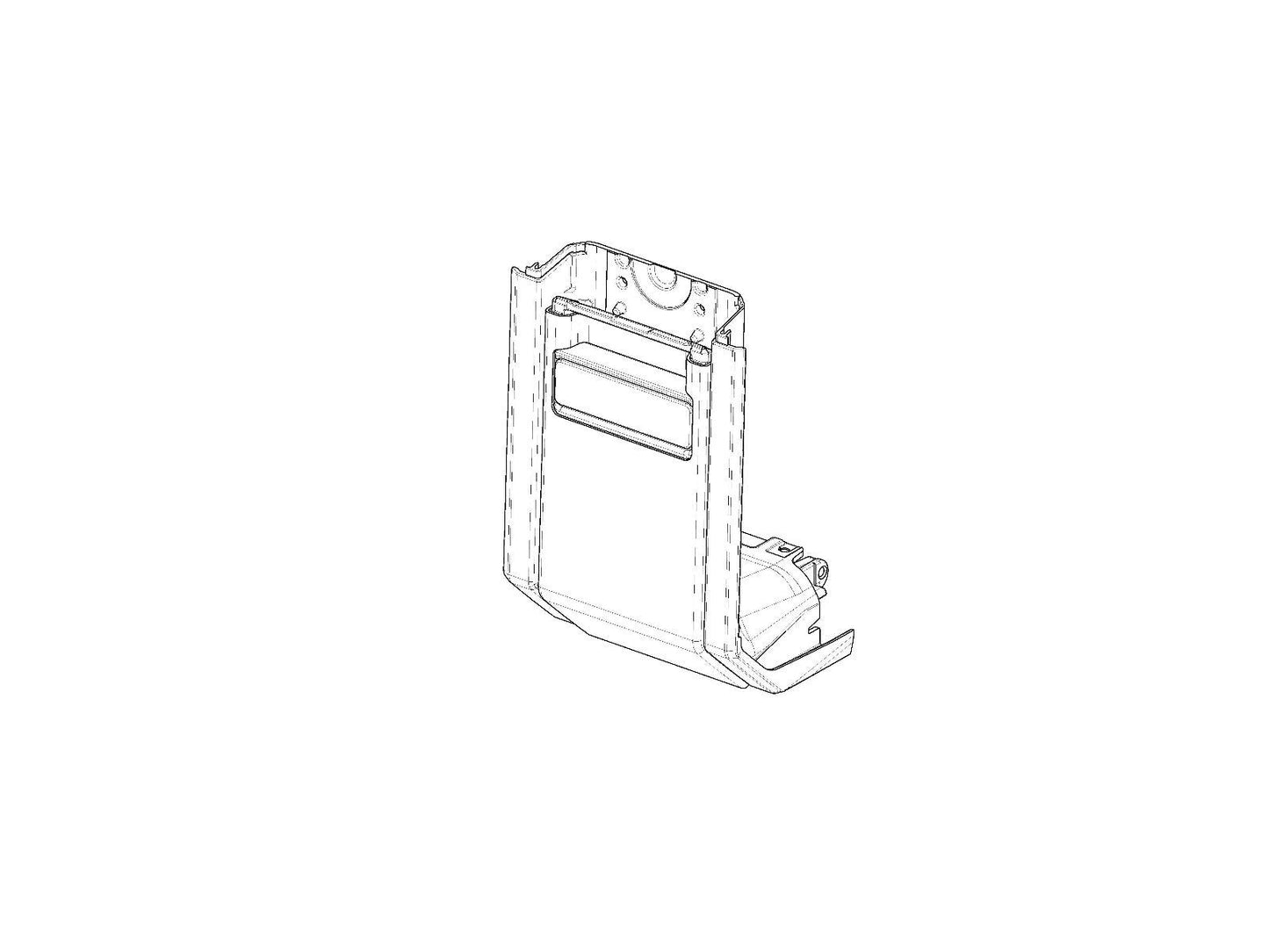 SHAD TR48 Top Box Lower Lock System D1TR48MIR