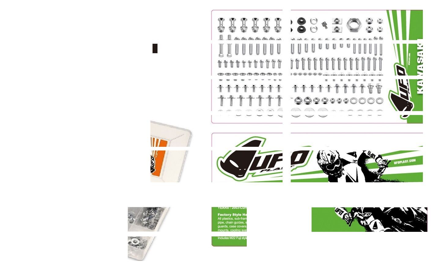 UFO COMPLETE HARDWARE ASSORTMENT KAWASAKI AC02303