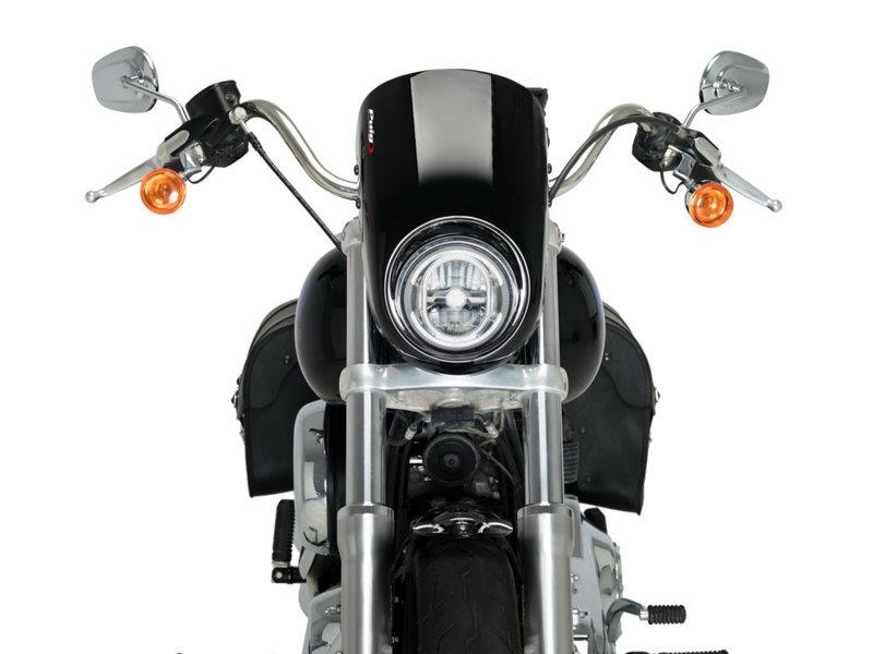 PUIG Anarchy Semi Fairing Black for Harley Davidson Softail Low Rider FXLR 18-20 21082N