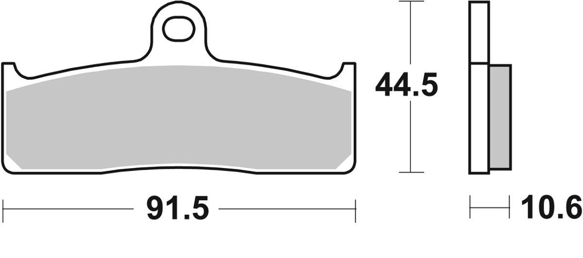 Sbs DS Racing Dual Sintered Brake Pads Sintered Metal Set 865DS-1