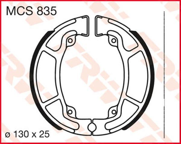 Trw Brake Shoes For Honda CB 125 F CBS 2001-2024 Set MCS835
