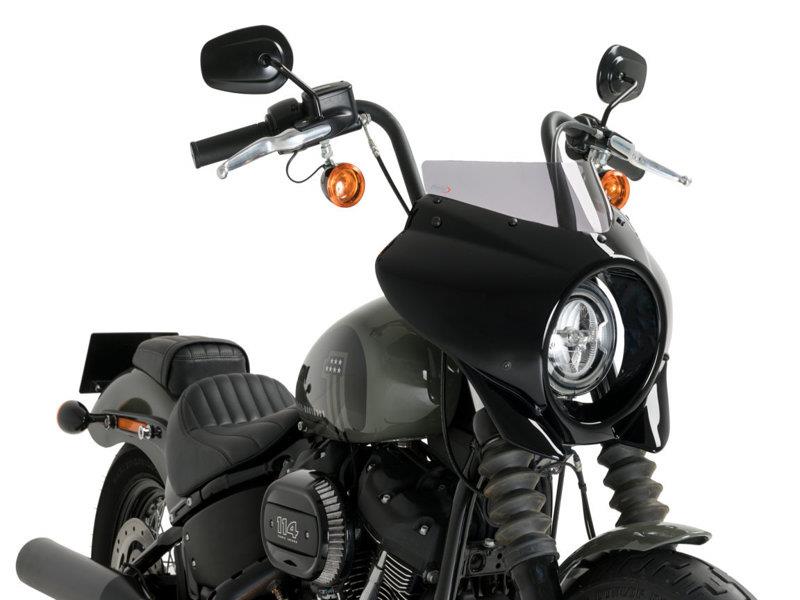 PUIG Mirage Sport Semifairing And Screen Dark Smoke for Harley Davidson Softail Street Bob FXBB 21-24 21331F