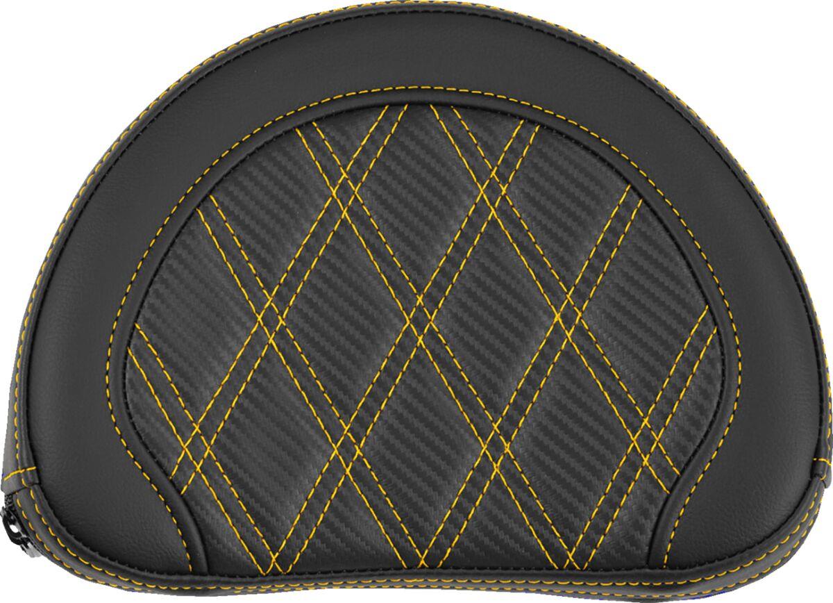 Saddlemen Contoured Sissy Bar Pad Black Gold Saddlehyde 051320707