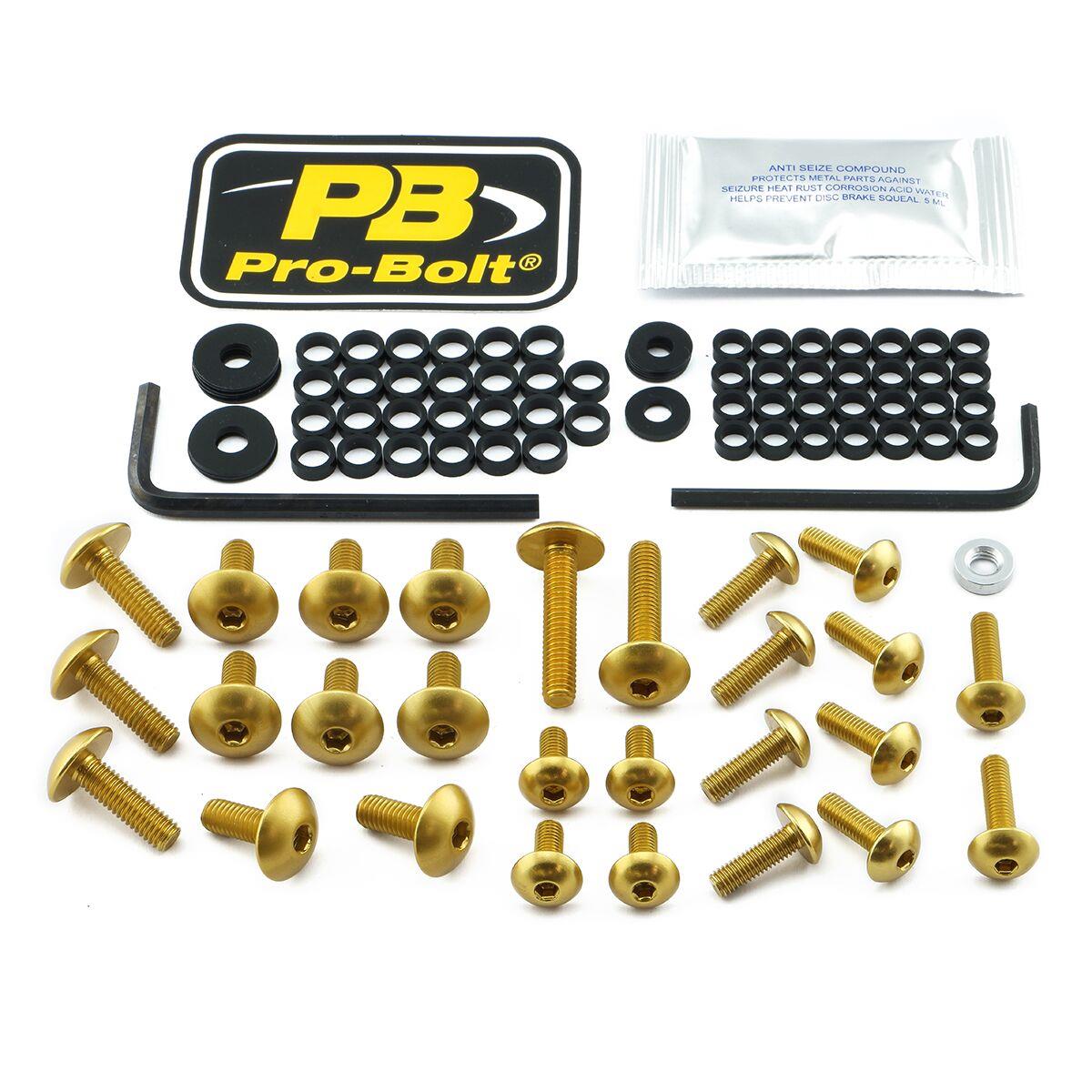 Pro Bolt Aluminium Fairing Bolt Kit For Kawasaki EX 400 1986-2022 FKA057G