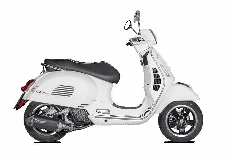 Akrapovic Slip-On Line Muffler Scooter SS/CF For Vespa GTS 125 IGET 17-20 S-VE125SO1-HZBL