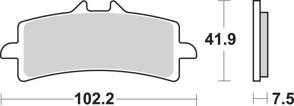 Sbs HS Excel Sintered Front Brake Pads For Suzuki GSX-S 1000 S 2007-2026 841HS
