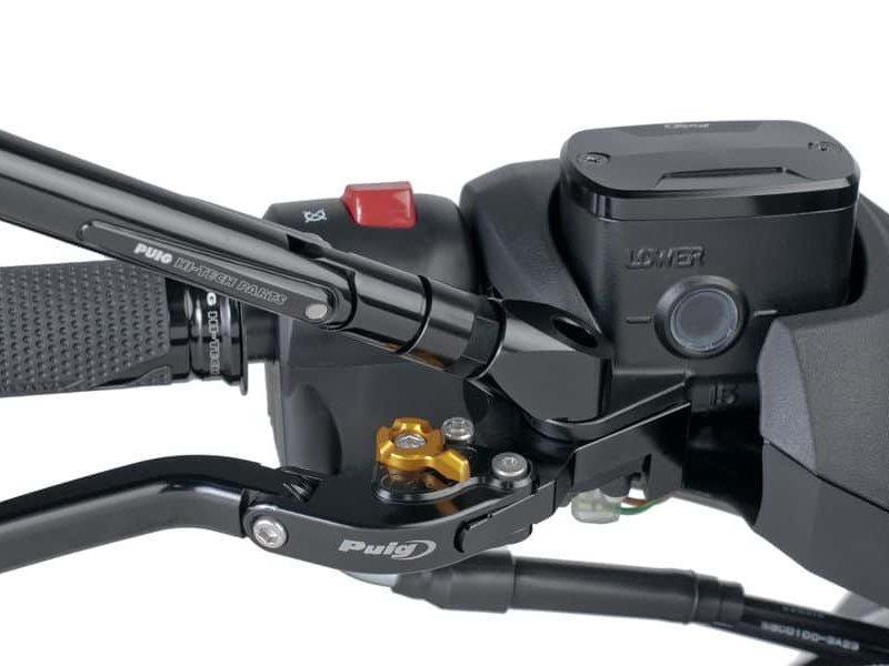 PUIG Rearview Mirror Bar End Adaptor Black for Yamaha TMax 560/Tech Max 22-25 3883N