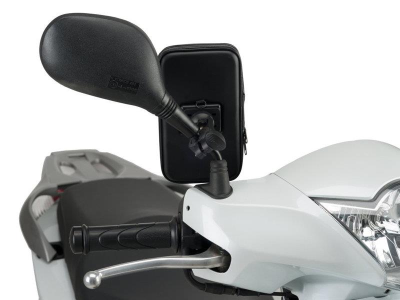 PUIG Mirror Stalk Phone Holder Black Universal 3533N