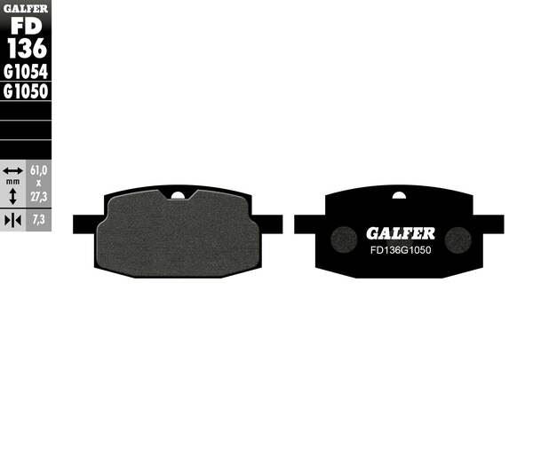 GALFER Brake Pad Street Organic Base FD136G1050