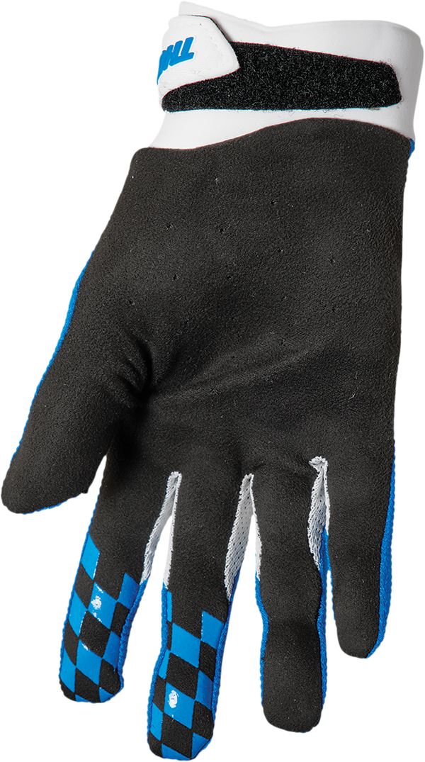 THOR Draft MX Motorcross Gloves Blue/White 2023 Model