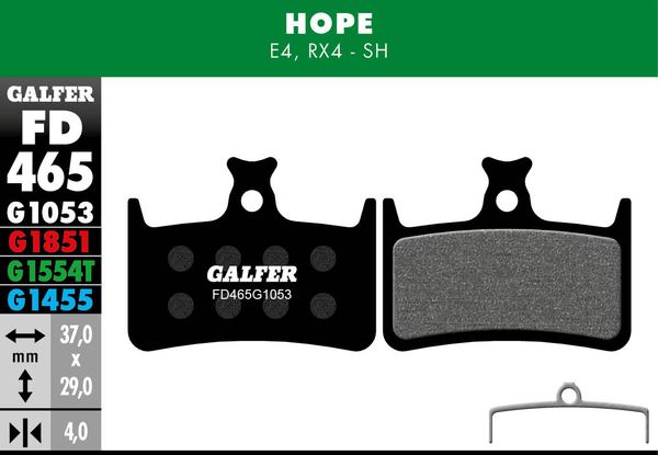 GALFER Brake Pad Bicycle FD465G1053