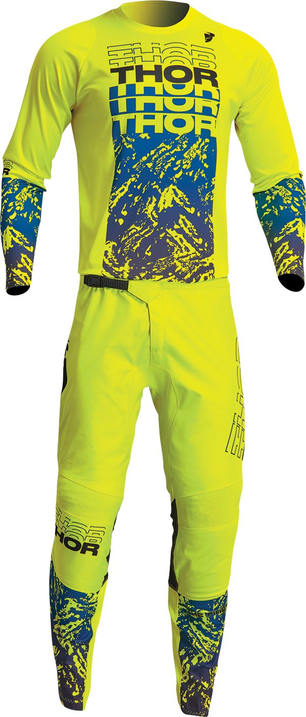 THOR Sector Atlas MX Motorcross Jersey Blue/Acid 2023 Model