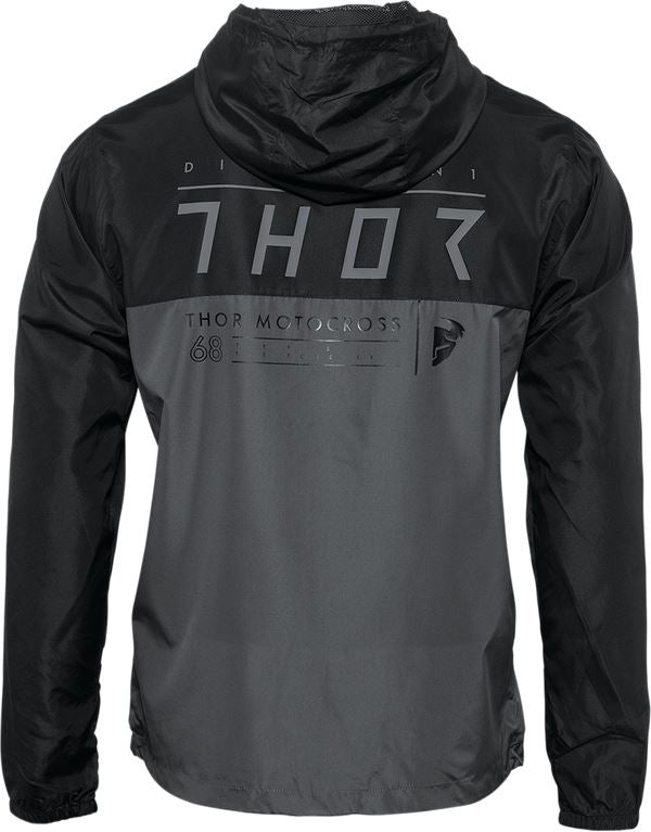 THOR Division MX Motorcross Windbreaker Black/Charcoal 2023 Model