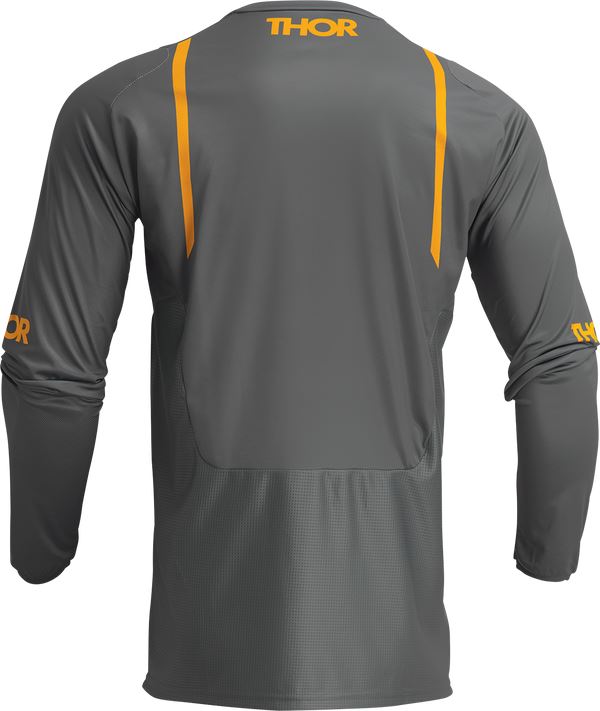THOR Pulse Mono MX Motorcross Jersey Gray/Yellow 2023 Model