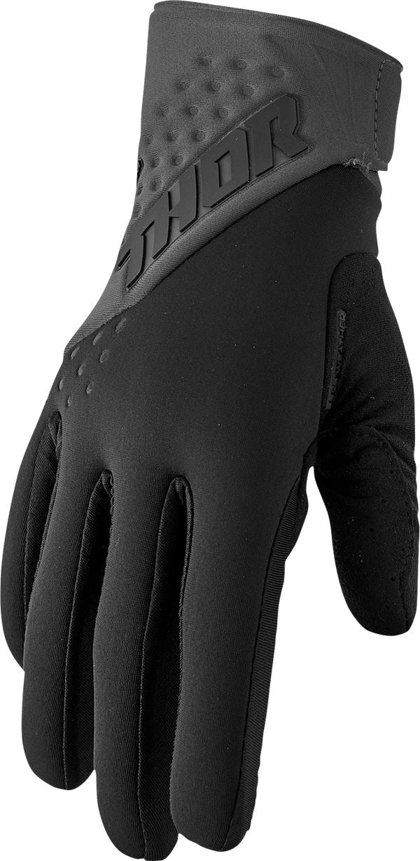 THOR Spectrum Cold Weather MX Motorcross Gloves Black/Charcoal 2023 Model