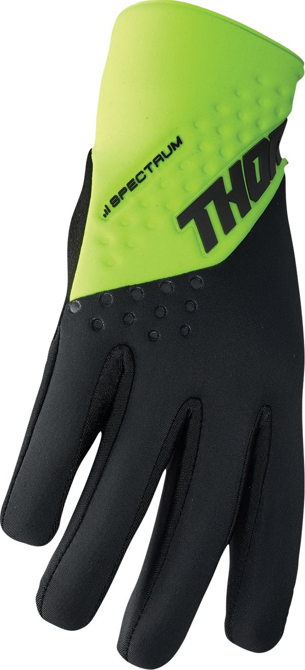 THOR Spectrum Cold Weather MX Motorcross Gloves Black/Acid 2023 Model