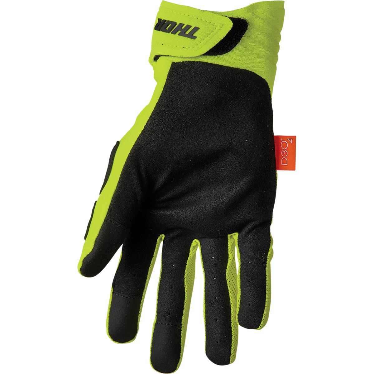 THOR Rebound MX Motorcross Gloves Black/Acid 2023 Model