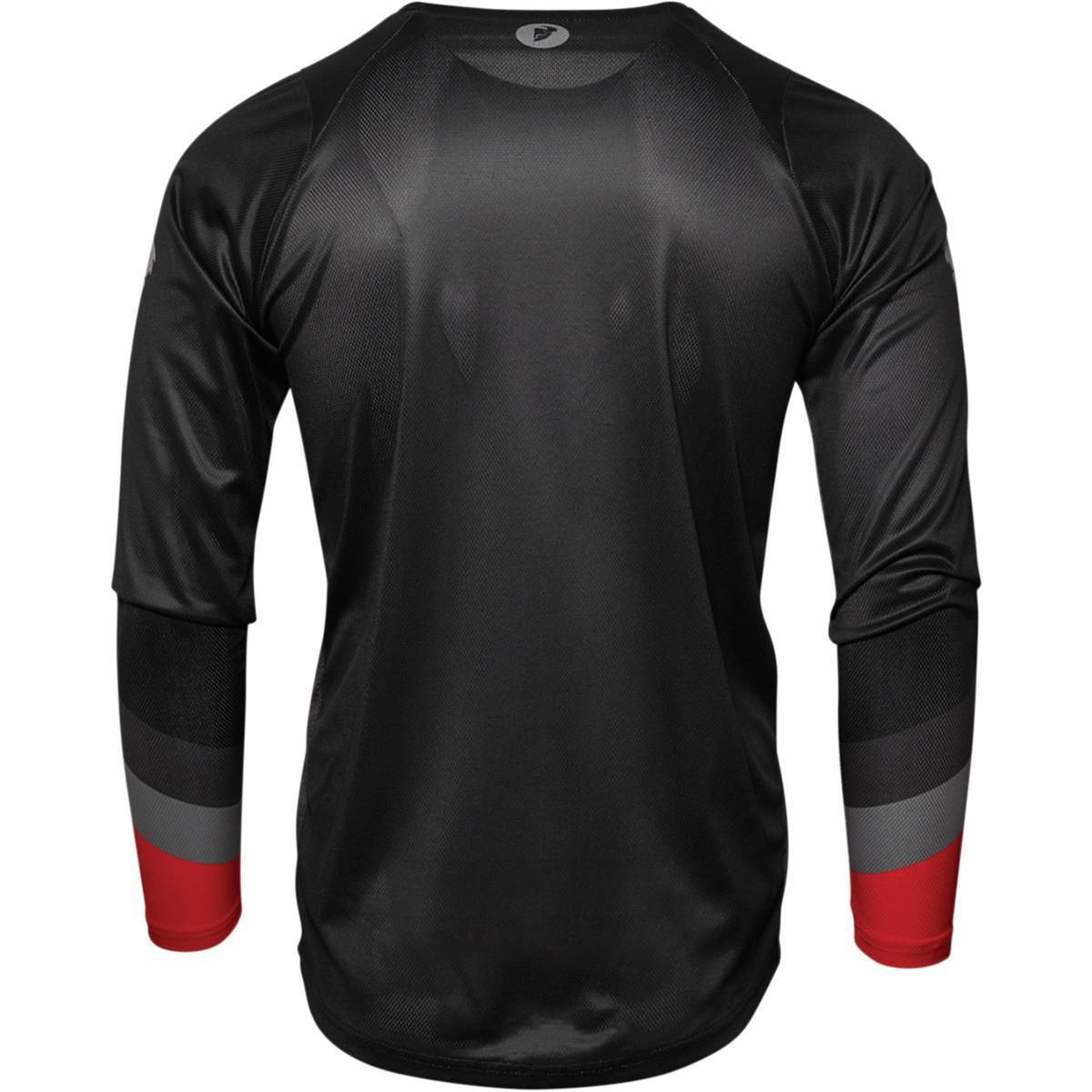 THOR Assist MTB Long-Sleeve Jersey Black/Gray/Red 2023 Model