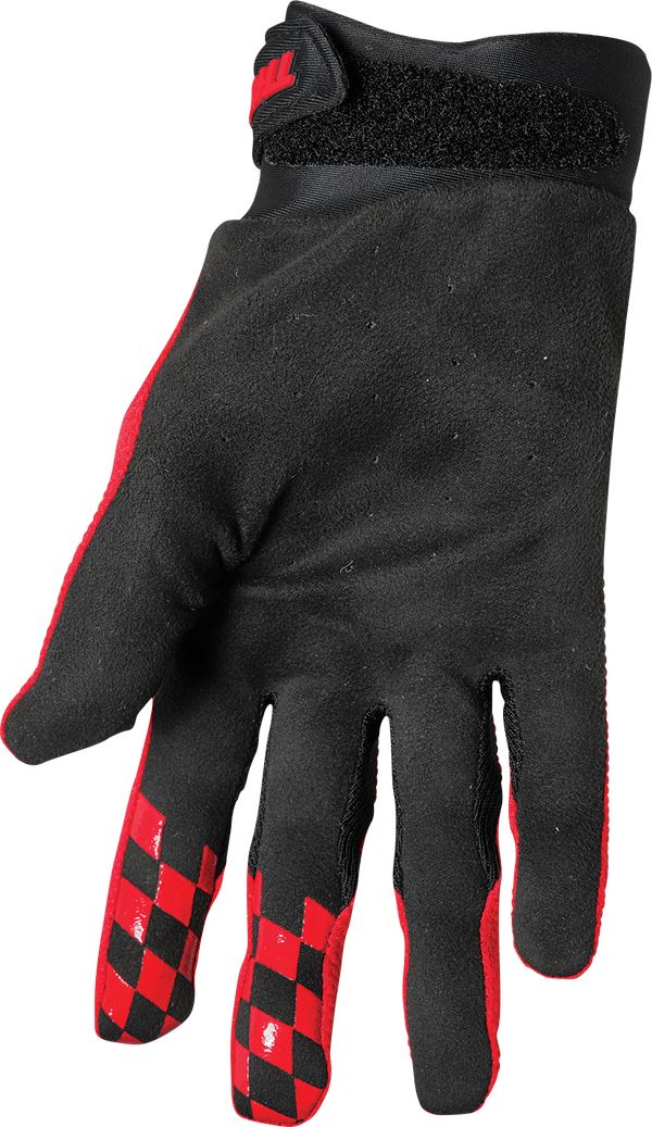 THOR Draft MX Motorcross Gloves Black/Red 2023 Model