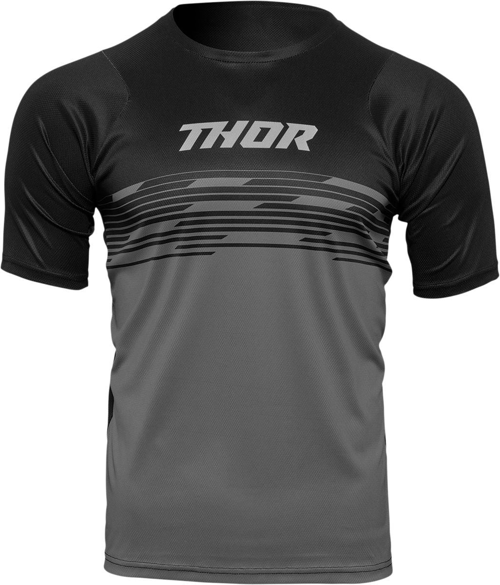 THOR Assist Shiver MX Motorcross Jersey Black/Gray 2023 Model