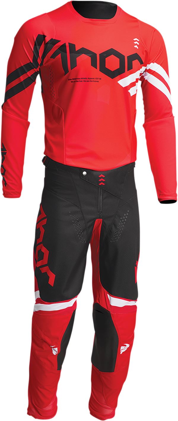 THOR Pulse Cube MX Motorcross Pants Red 2023 Model