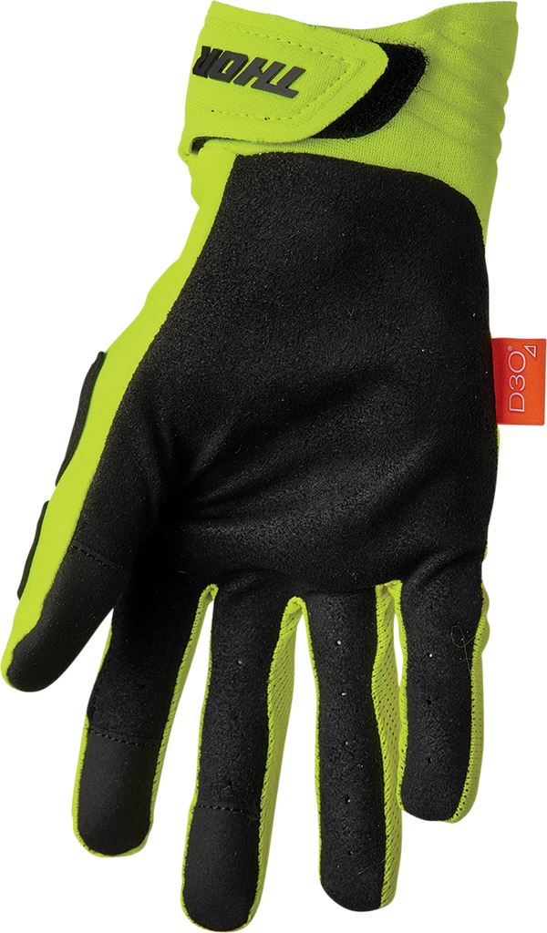 THOR Rebound MX Motorcross Gloves Black/Acid 2023 Model
