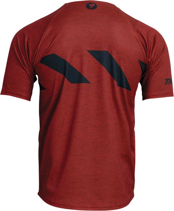 THOR Assist Hazard MX Motorcross Jersey Black/Heather Red 2023 Model
