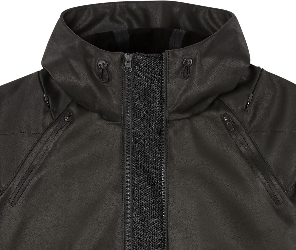 ICON Synthhawk Motorcycle Jacket Black 2023 Model