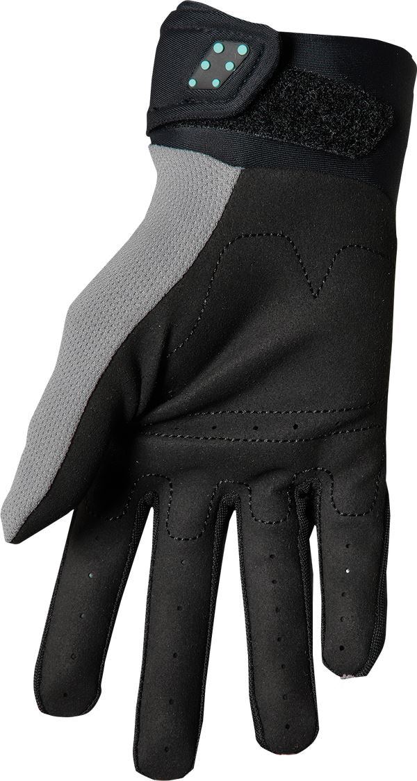 THOR Youth Spectrum MX Motorcross Gloves Black/Gray/Mint 2023 Model