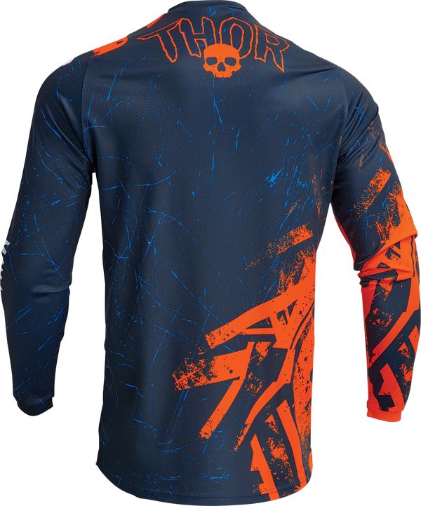 THOR Youth Sector Gnar MX Motorcross Jersey Orange/Midnight 2023 Model